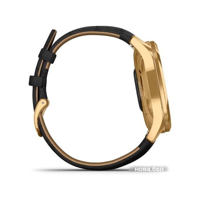 Гибридные умные часы Garmin Vivomove Luxe (золотистый/черный) заказать