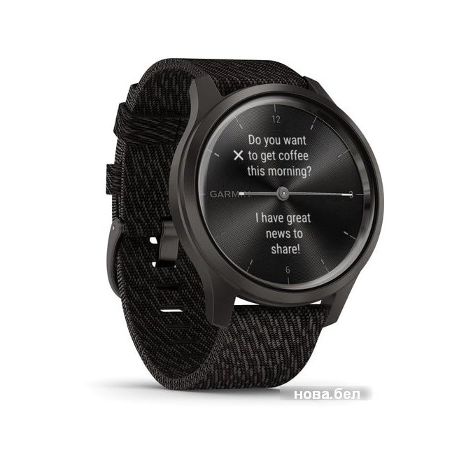 Гибридные умные часы Garmin Vivomove Style (черный) заказать