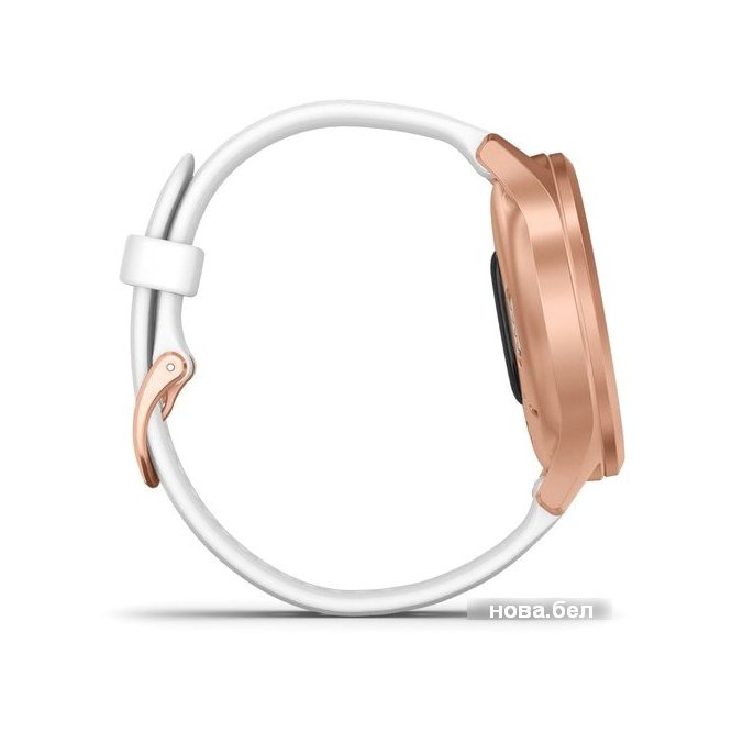 Гибридные умные часы Garmin Vivomove Style (розовое золото/белый) заказать