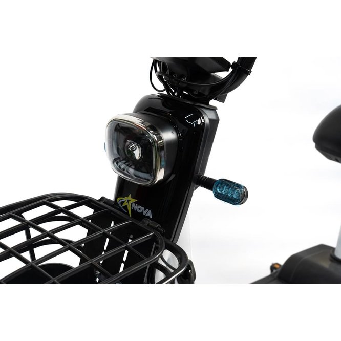 Электроскутер NOVA EC02 графит (с задним кофром) заказать