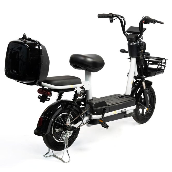 Электроскутер NOVA EC02 графит (с задним кофром) заказать