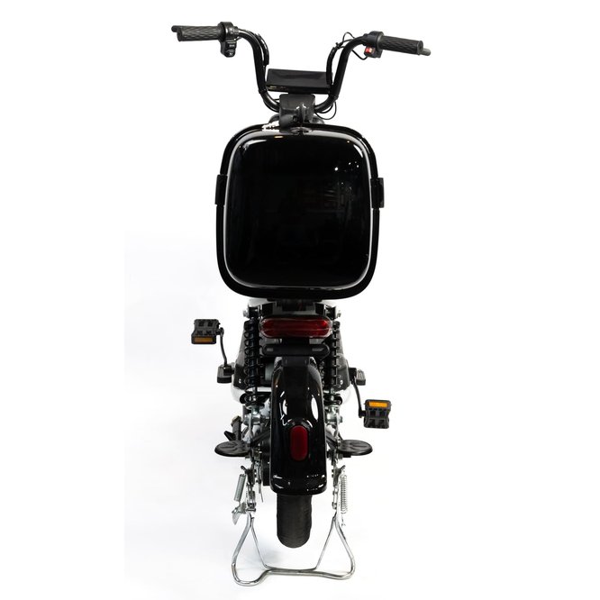 Электроскутер NOVA EC02 графит (с задним кофром) заказать