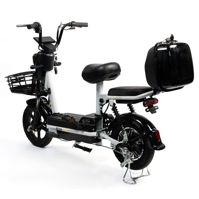 Электроскутер NOVA EC02 графит (с задним кофром) заказать