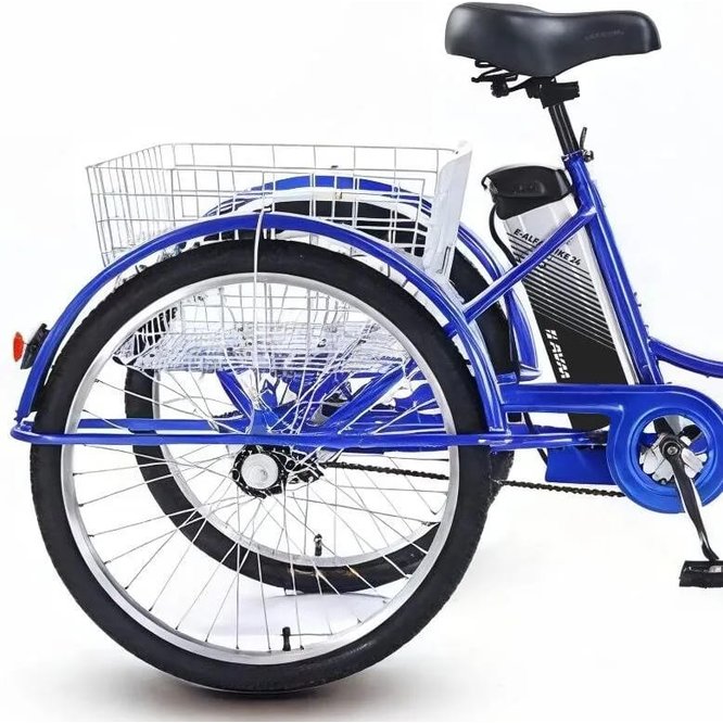 Электровелосипед AVM E-ALFA TRIKE 24 (синий) заказать
