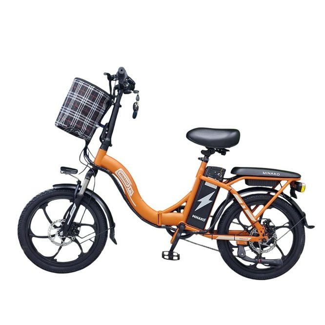 Электровелосипед Minako F7 (оранжевый) заказать