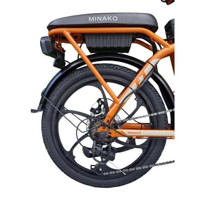 Электровелосипед Minako F7 (оранжевый) заказать
