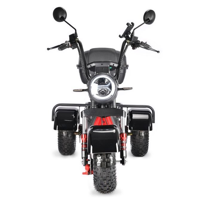 Электроскутер White Siberia Trike Mini 1500W (черный) заказать